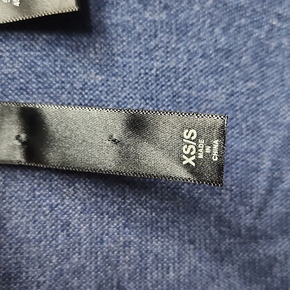 MARLA WAYNE PONCHO / SWEATER KNIT IN BLUE SIZE SML - Picture 7 of 8